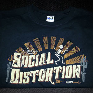 Social Distortion Skeleton Logo Mens TShirt XL NEW